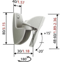 Uchwyt Do Głośników Vogels Loudspeaker Wall mount, VLB500 2 pcs., Turn, Tilt, Maximum weight (capacity) 5 kg Czarny Uchwyt Do Głośników Vogels Loudspeaker Wall mount, VLB500 2 pcs., Turn, Tilt, Maximum weight (capacity) 5 kg Czarny