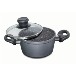 Stoneline Cooking pot 7451 1.5 L, die-cast aluminium, Grey, Lid included