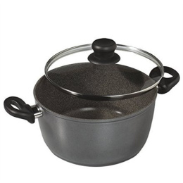 Stoneline XXL Cooking pot 7195 5 L, die-cast aluminium, Grey, Lid included