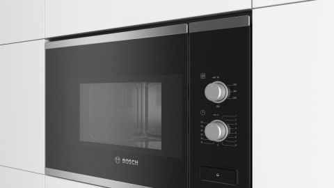 Bosch BFL520MS0 Microwave Oven, Serie 6, Built-in, 800W, 20L, stainless steel Bosch BFL520MS0 Microwave Oven, Serie 6, Built-in, 800W, 20L, stainless steel