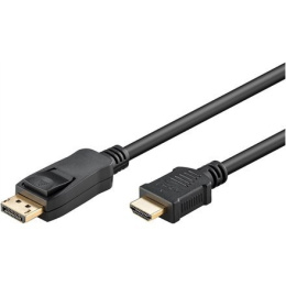 Goobay 51958 DisplayPort/HDMI™ adapter cable 1.2, gold-plated, 3m