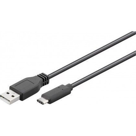 Goobay USB 2.0 cable 1,8 m, Black, USB 2.0 male (type A), USB-C male Goobay USB 2.0 cable 1,8 m, Black, USB 2.0 male (type A), USB-C male