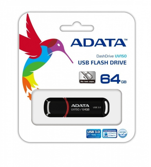 ADATA UV150 64 GB, USB 3.0, Black ADATA UV150 64 GB, USB 3.0, Black