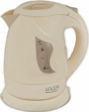 Czajnik 1,0 L płaskie dno beż ADLER AD 08 b Czajnik 1,0 L płaskie dno beż ADLER AD 08 b