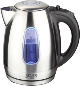 Czajnik 1,7 litra ADLER AD 1223, Stainless steel, 2200 W, 1.7 L, 360°