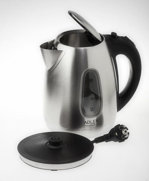 Czajnik 1,7 litra ADLER AD 1223, Stainless steel, 2200 W, 1.7 L, 360° Czajnik 1,7 litra ADLER AD 1223, Stainless steel, 2200 W, 1.7 L, 360°